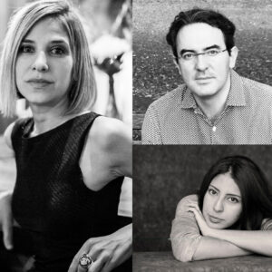Karina Sáinz Borgo, Juan Gabriel Vásquez y Mónica Ojeda